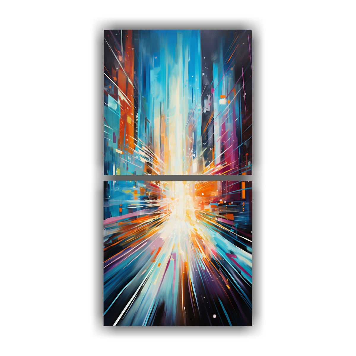 GENERICO - Pinturas Decorativas Abstractas De Tonos 80x160 Cm