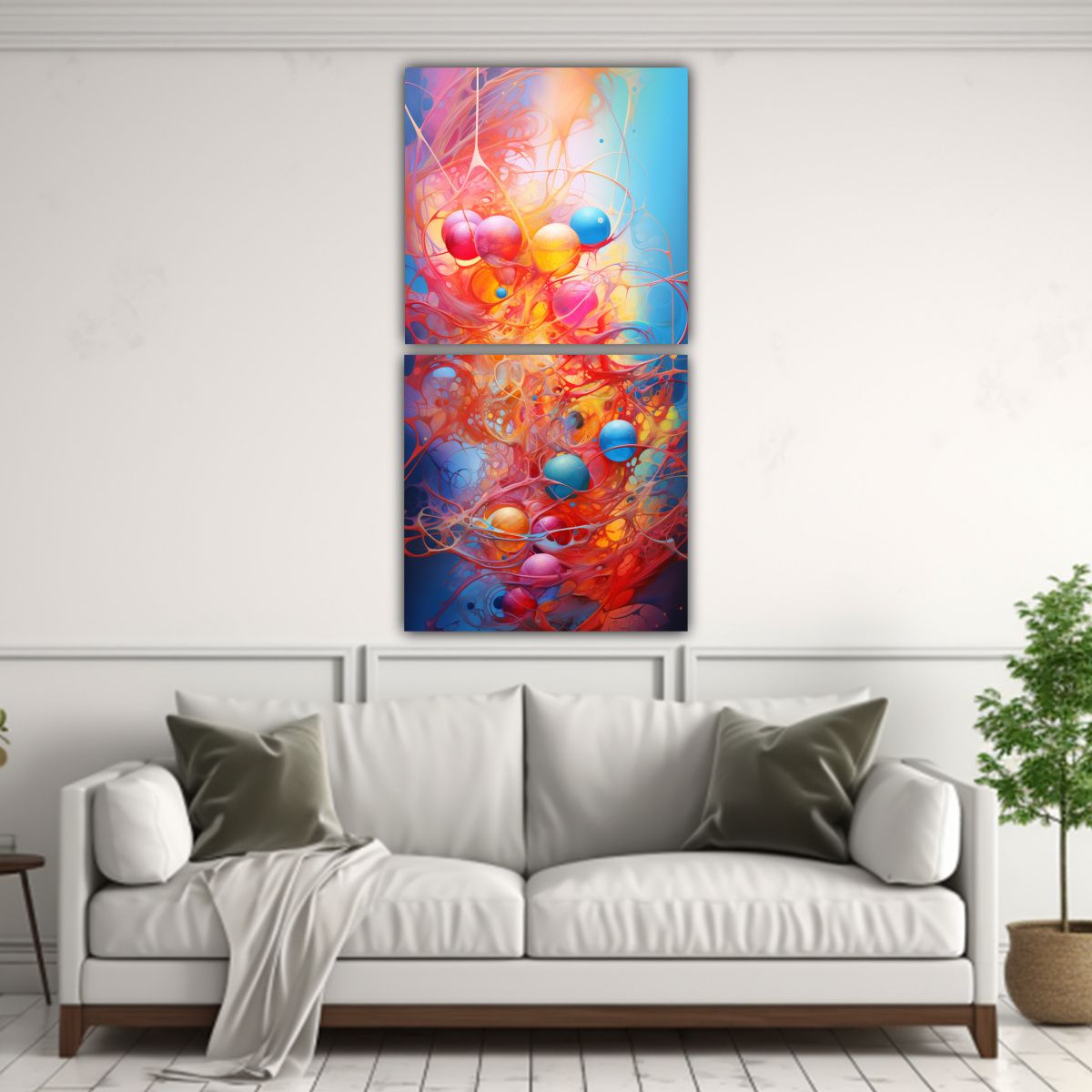 GENERICO - Cuadros Decorativos Intenso Representación 80x160 Cm