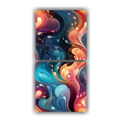 GENERICO - Pinturas Decorativas Con Elipse Fluida Llena De 70x140 Cm