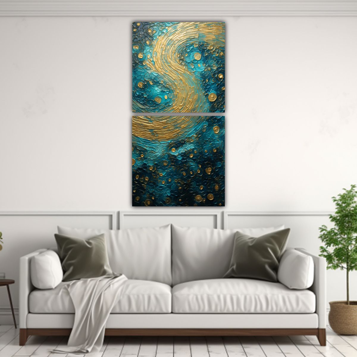 GENERICO - Dos Lienzos De Tela Forma Adorable Estilo 80x160 Cm