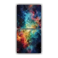 GENERICO - Pintura Decorativa Dos Artes Impreso Impacto 80x160 Cm