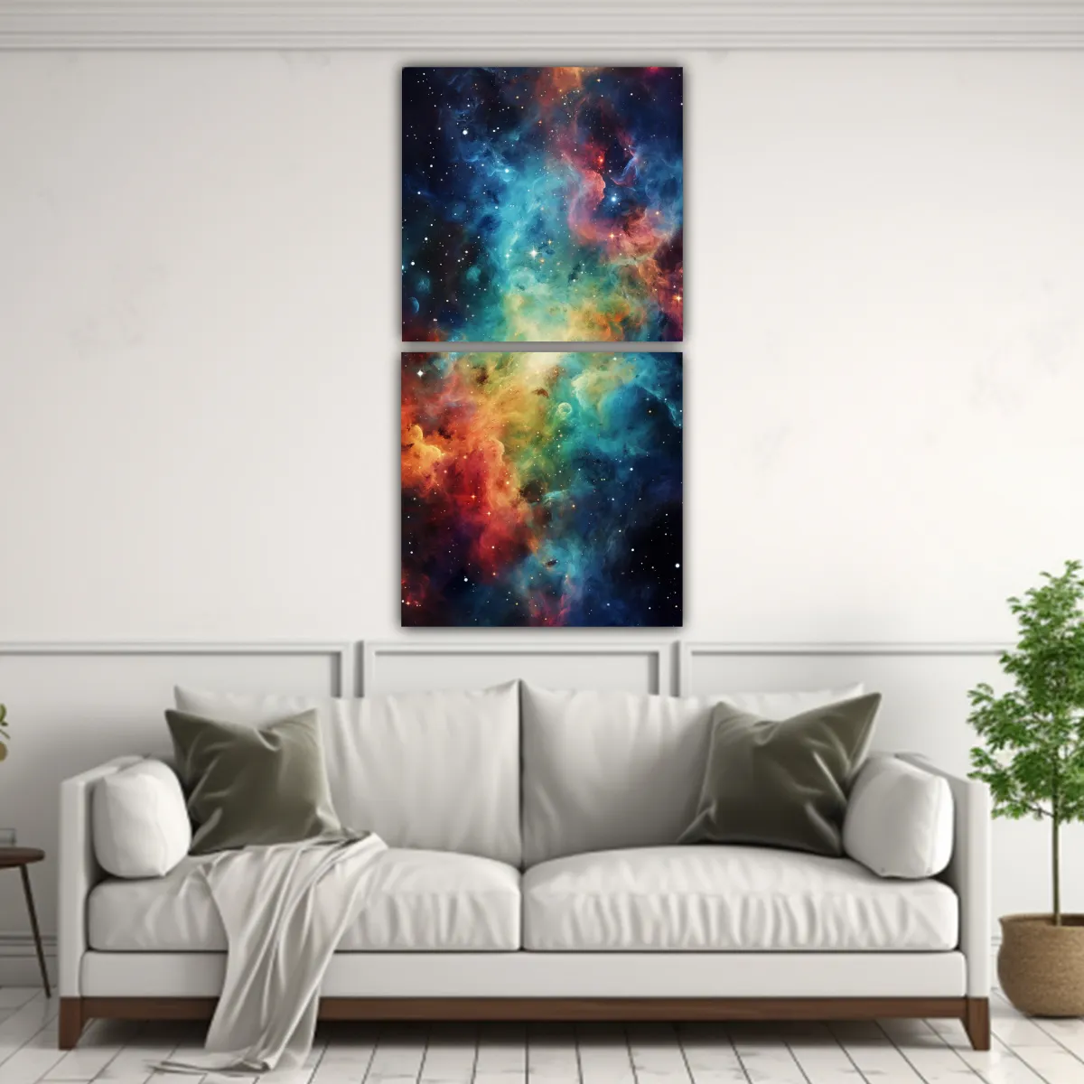GENERICO - Pintura Decorativa Dos Artes Impreso Impacto 80x160 Cm