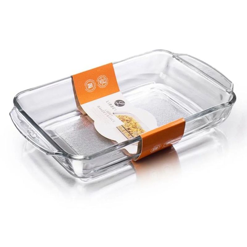 LIBBEY - Bandeja De Vidrio Refractario Para Hornear 2500ml