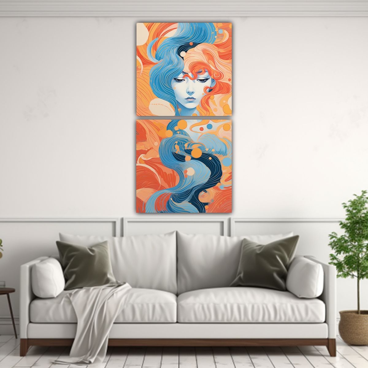 GENERICO - Pinturas Decorativas De Estilo Galería En 80x160 Cm