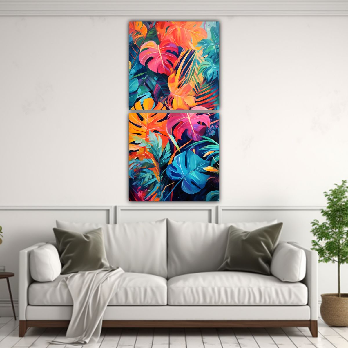 GENERICO - Pinturas Adorables De La Jungla Vibrante En 70x140 Cm