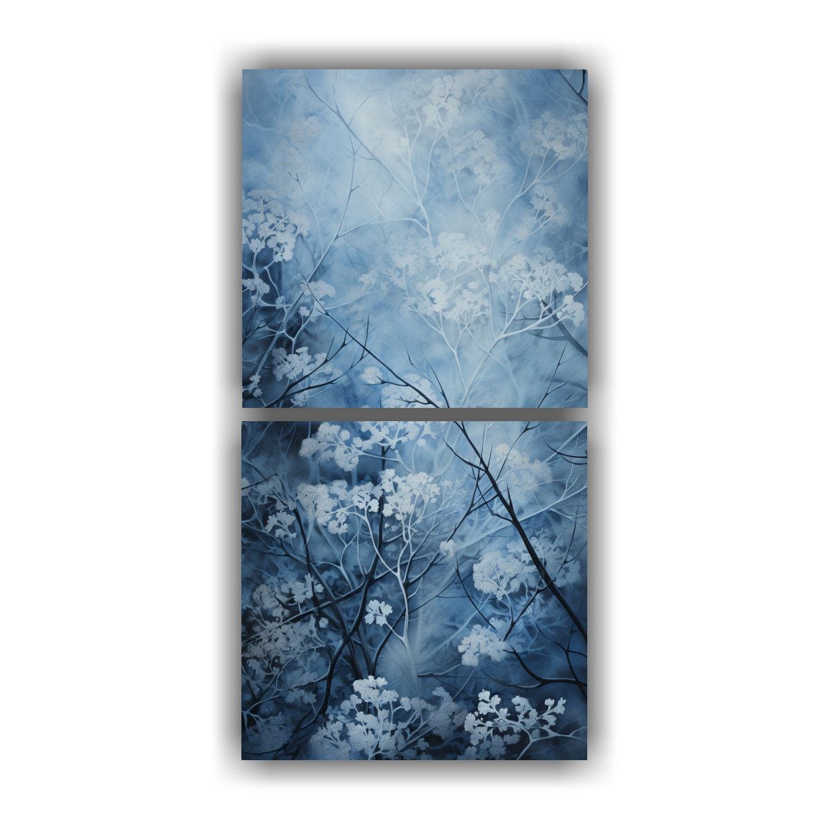 GENERICO - Cuadros Vintage Exposición Patrones Invernales 70x140 Cm