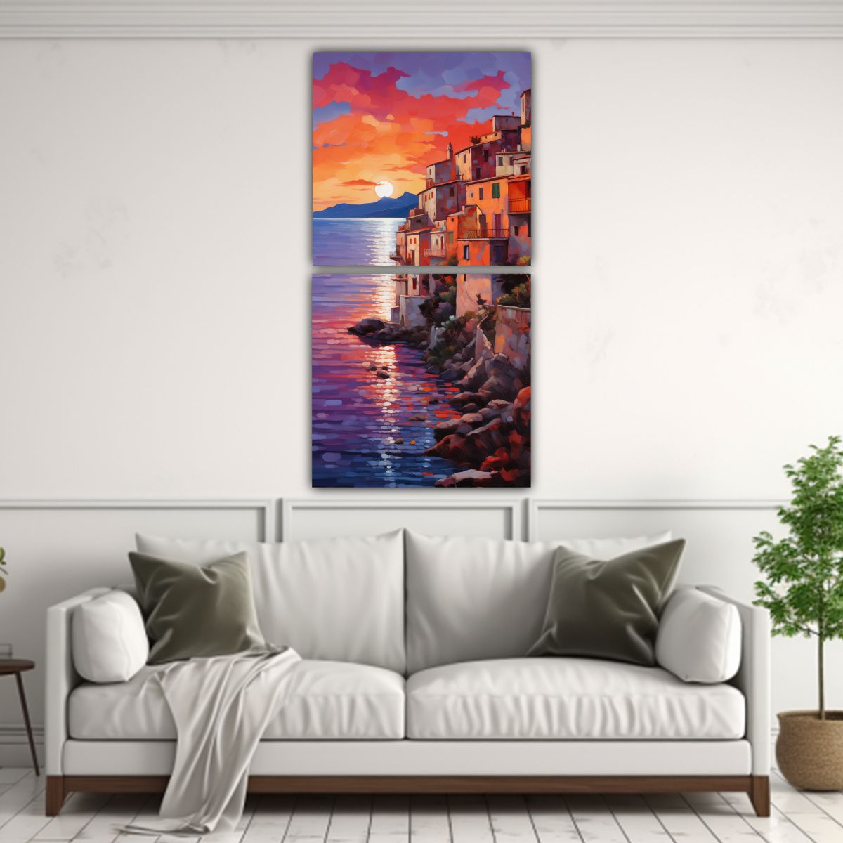GENERICO - Pintura Decorativa Abstracta La Calidez De Una 80x160 Cm