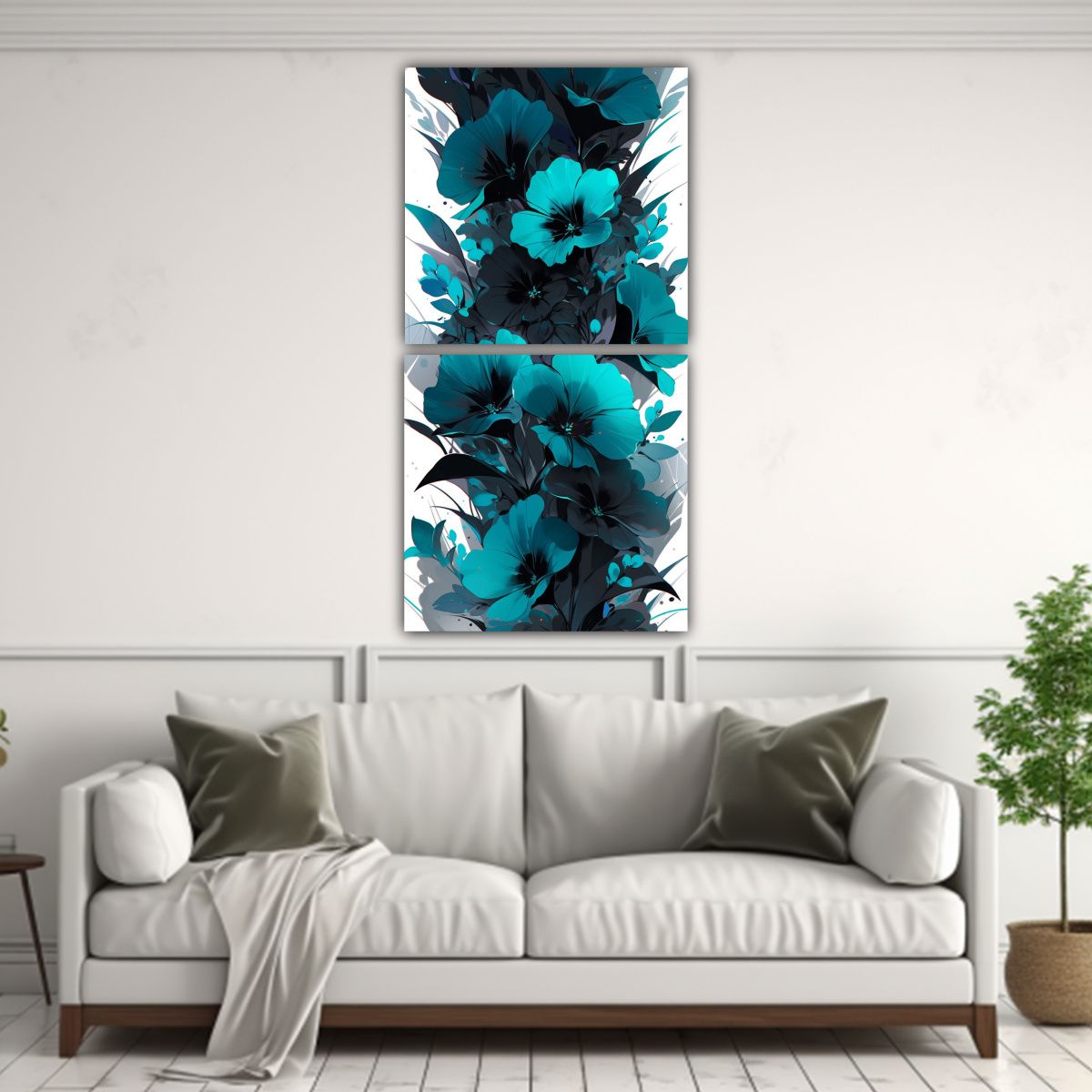 GENERICO - Pintura Decorativa En Lienzo Enigmático Dibujo 80x160 Cm