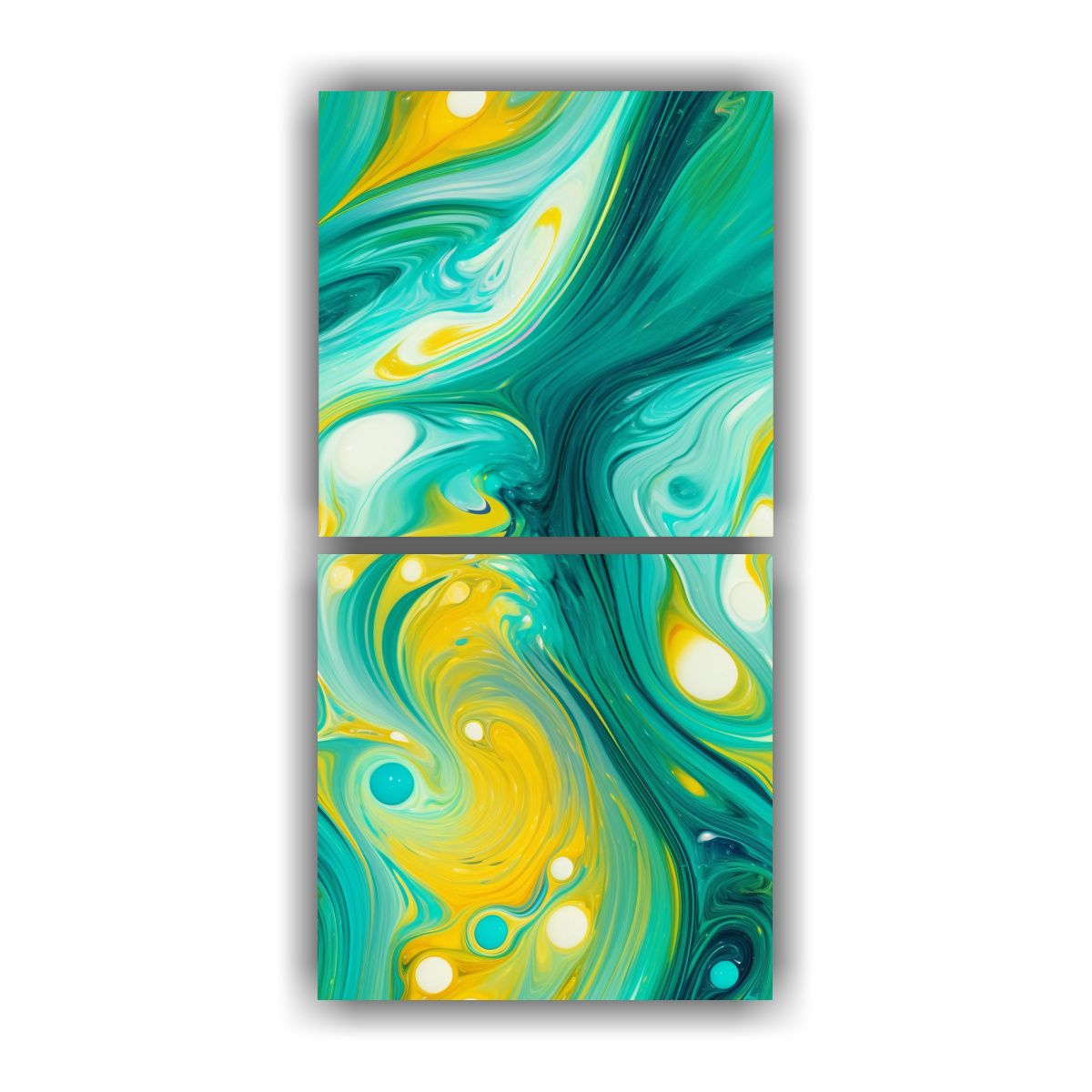 GENERICO - Cuadro Decorativo Fluido Con Forma Elíptica 70x140 Cm