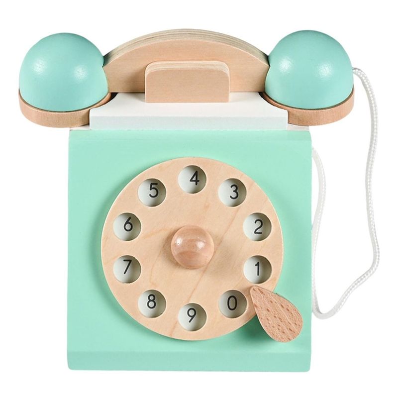GENERICO - Telefono Juguete Niñosbebe Didactico De Madera