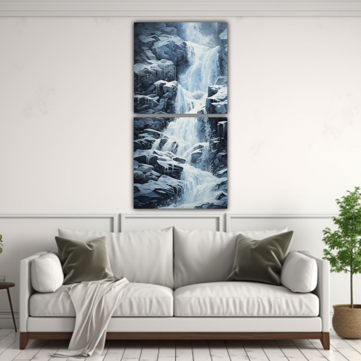 GENERICO - Arte De Tela Simétrica Belleza Abstracta De Una 80x160 Cm