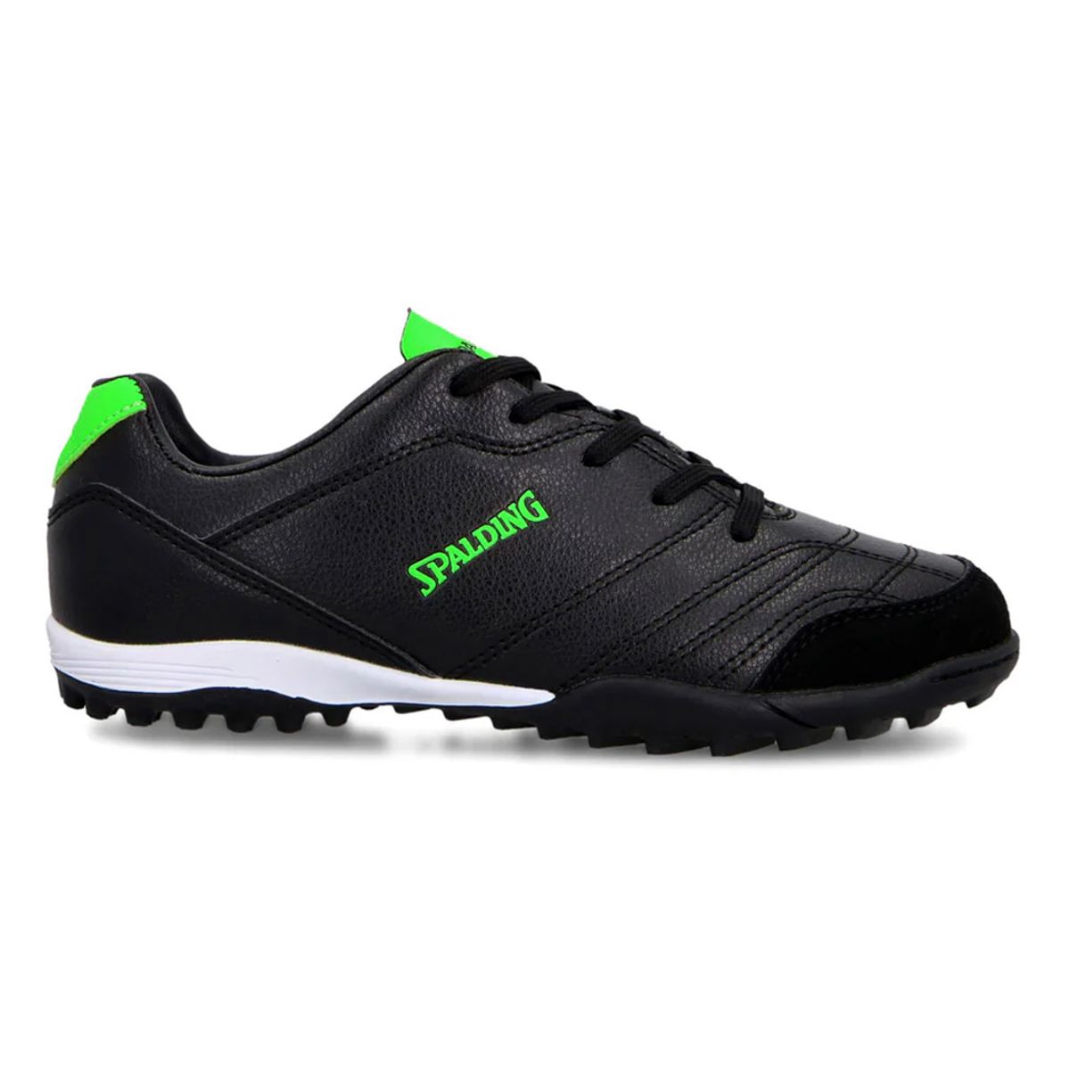 SPALDING - Zapatilla Baby Futbol Tf Junior Goal Verde Neon Negro