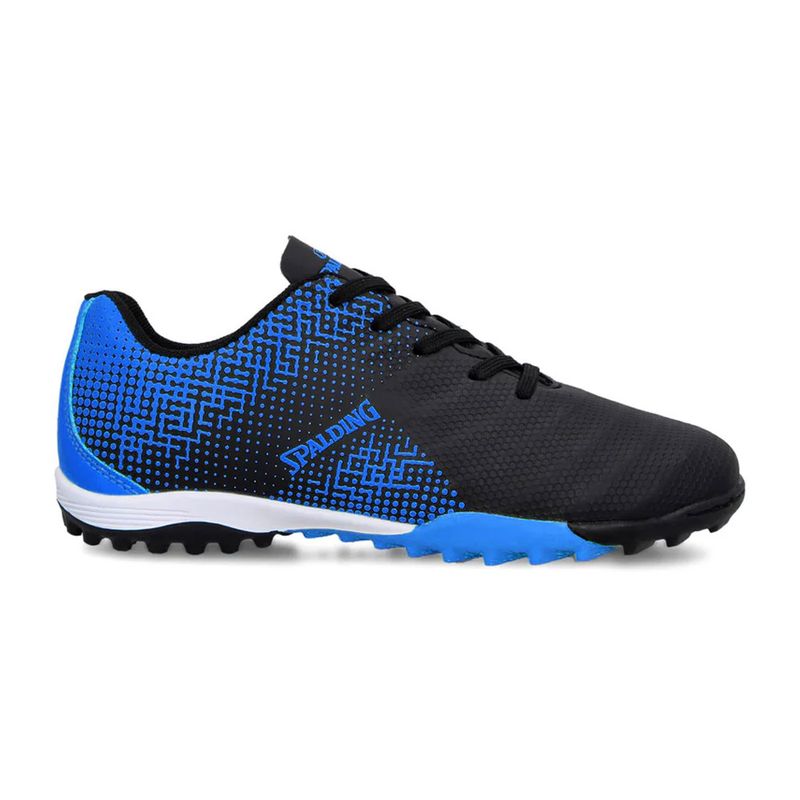 SPALDING - Zapatilla Baby Futbol Tf Infantil Speed Azul Neon Negro