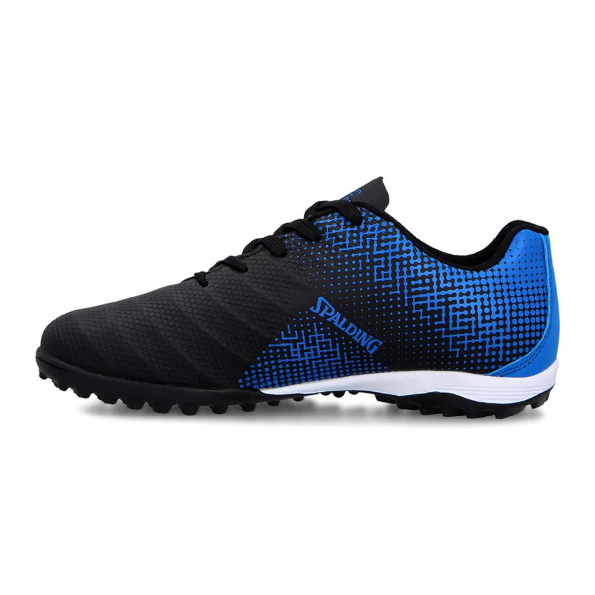 SPALDING - Zapatilla Baby Futbol Tf Infantil Speed Azul Neon Negro