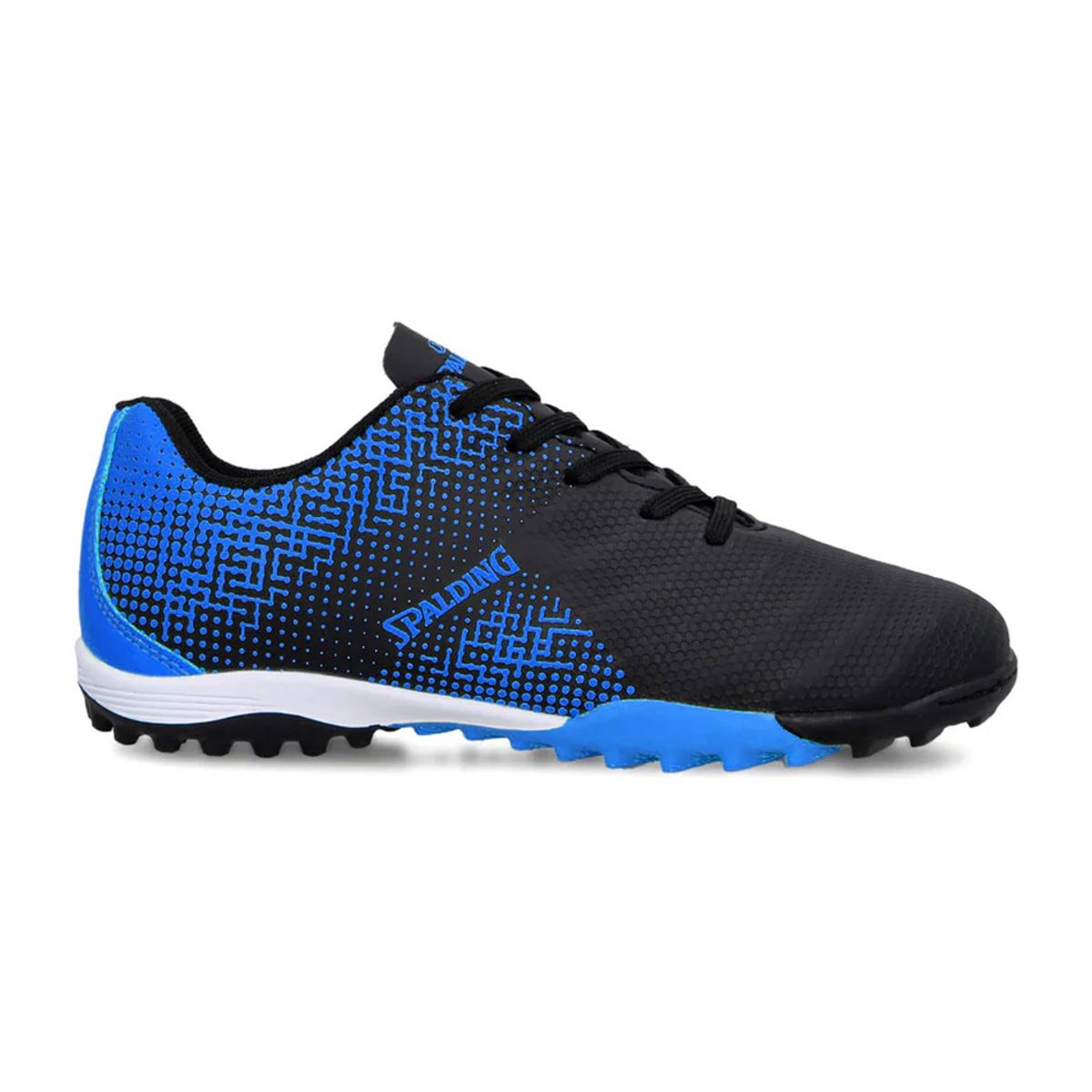 SPALDING - Zapatilla Baby Futbol Tf Infantil Speed Azul Neon Negro