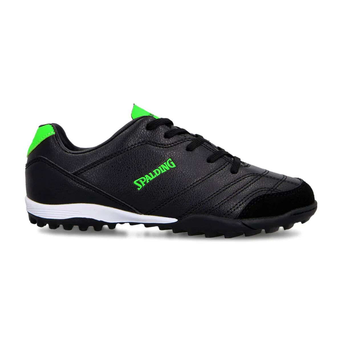 SPALDING - Zapatilla Baby Futbol Tf Infantil Goal Verde Neon-Negro