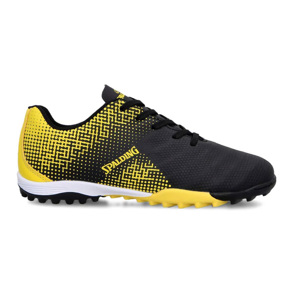 SPALDING - Zapatilla Baby Futbol Tf Infantil Speed Amarillo Neon Negro