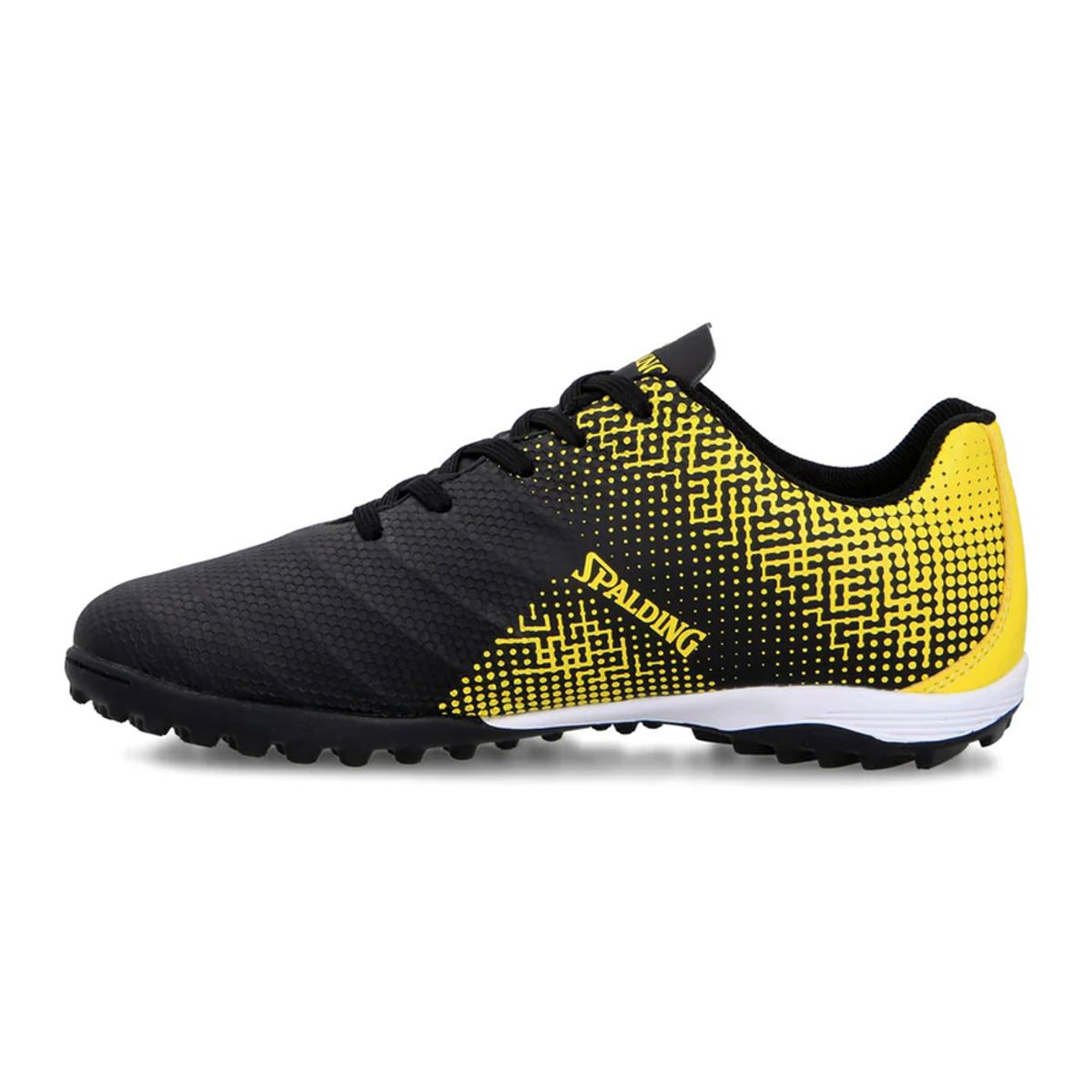 SPALDING - Zapatilla Baby Futbol Tf Infantil Speed Amarillo Neon Negro