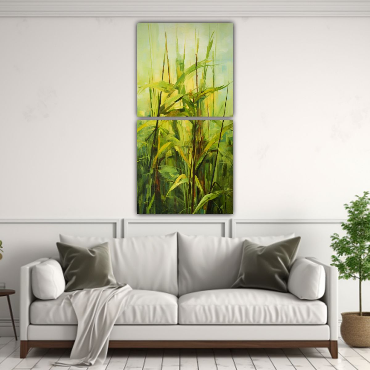 GENERICO - Pintura Abstracta Detallada Con Aceite De Hierbas 80x160 Cm