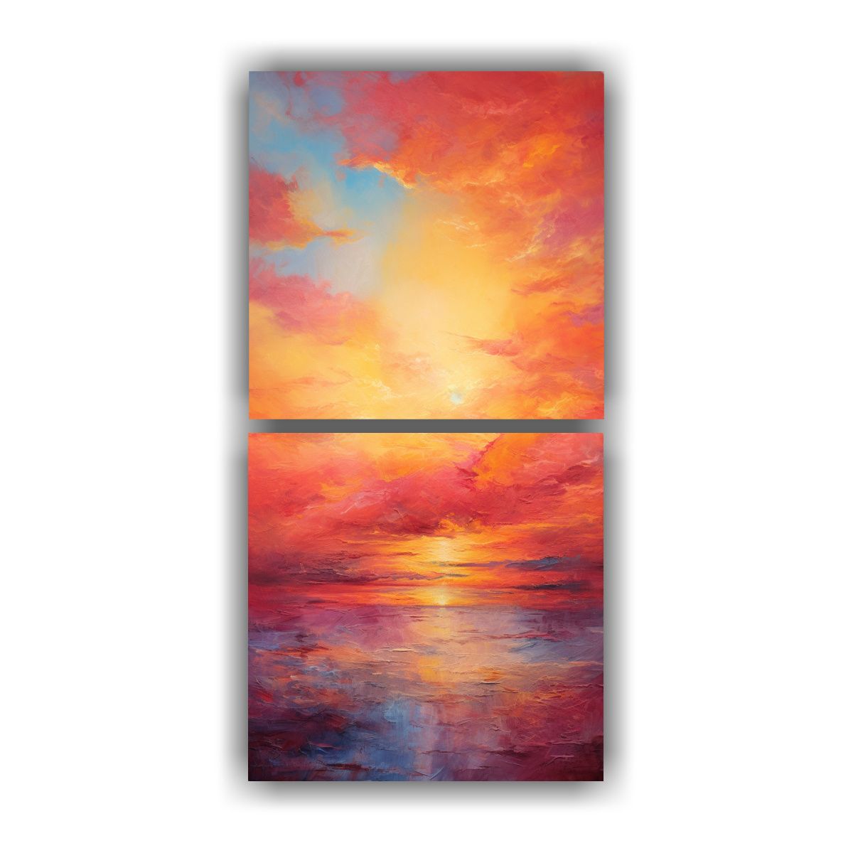 GENERICO - Pinturas De Pared Abstractas Con Impresionismo Y 80x160 Cm