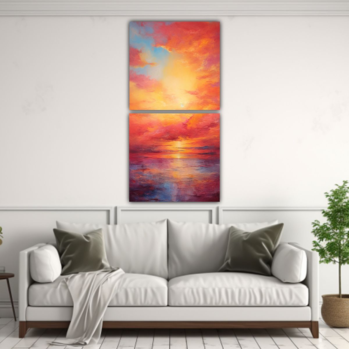 GENERICO - Pinturas De Pared Abstractas Con Impresionismo Y 80x160 Cm