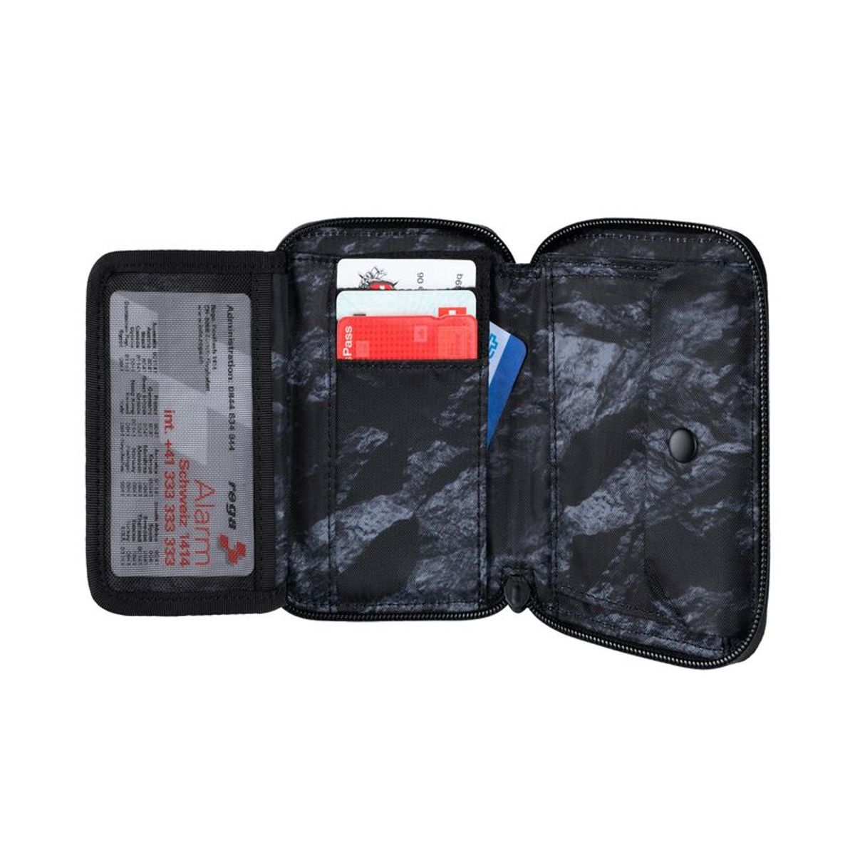 MAMMUT - Billetera Unisex Seon Zip Azul Mammut