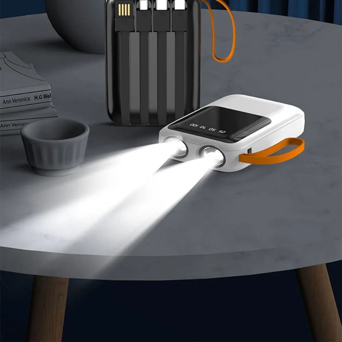 GENERICO - Power Bank Cargador Portátil 10000mah Linterna Carga Rápida