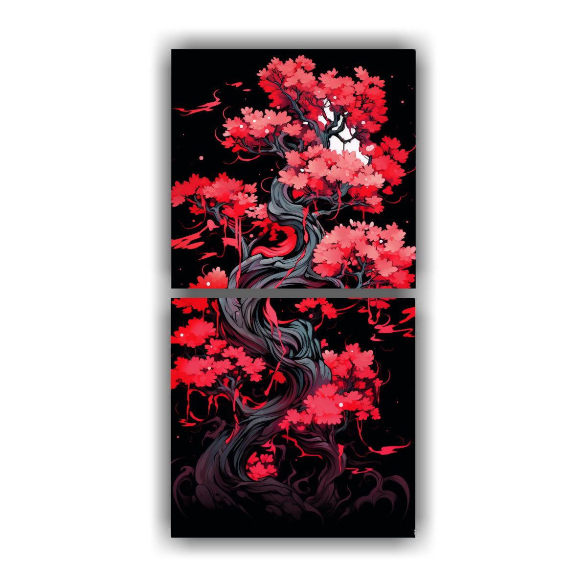 GENERICO - Pinturas Decorativas De Set 2 Composiciones 70x140 Cm