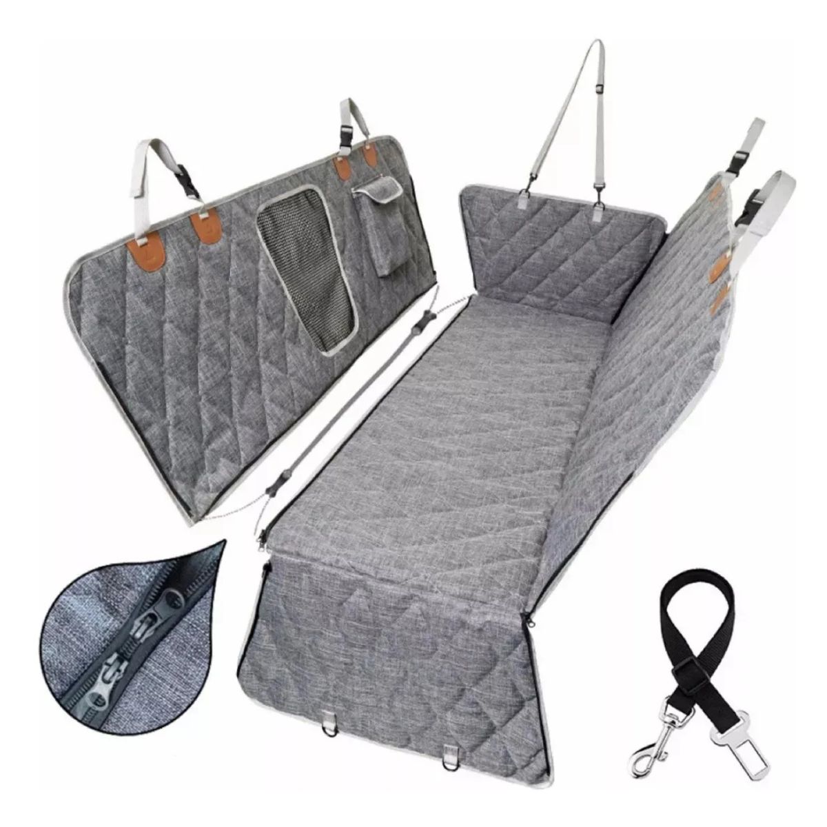 GENERICO - Protector Y Cubierta Asiento Auto Para Mascota Perros