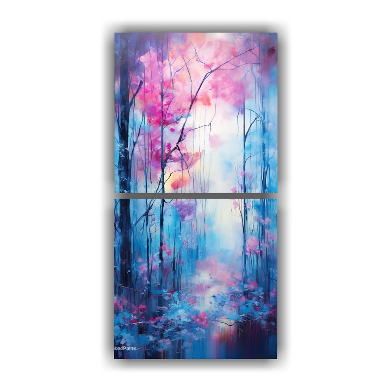 GENERICO - Cuadro Decorativo Enchanted Forest De 70x140 Cm