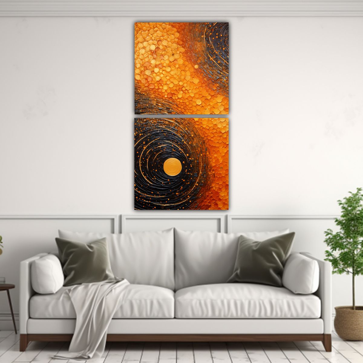 GENERICO - Díptico Figuras Inspiradoras En Estilo 70x140 Cm
