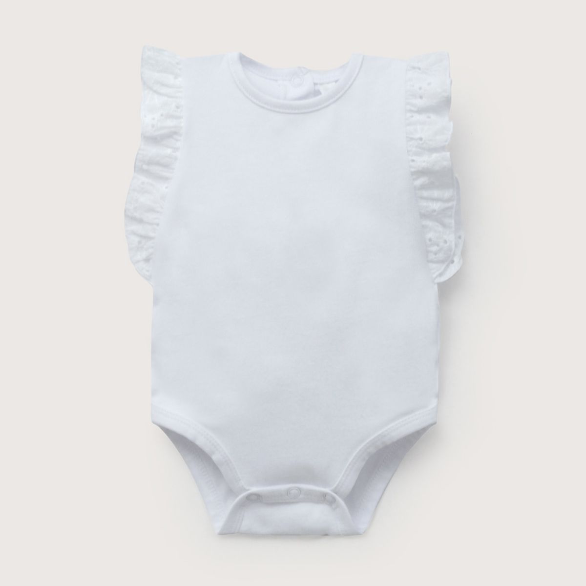 OPALINE - Body vuelos blanco de bebé niña