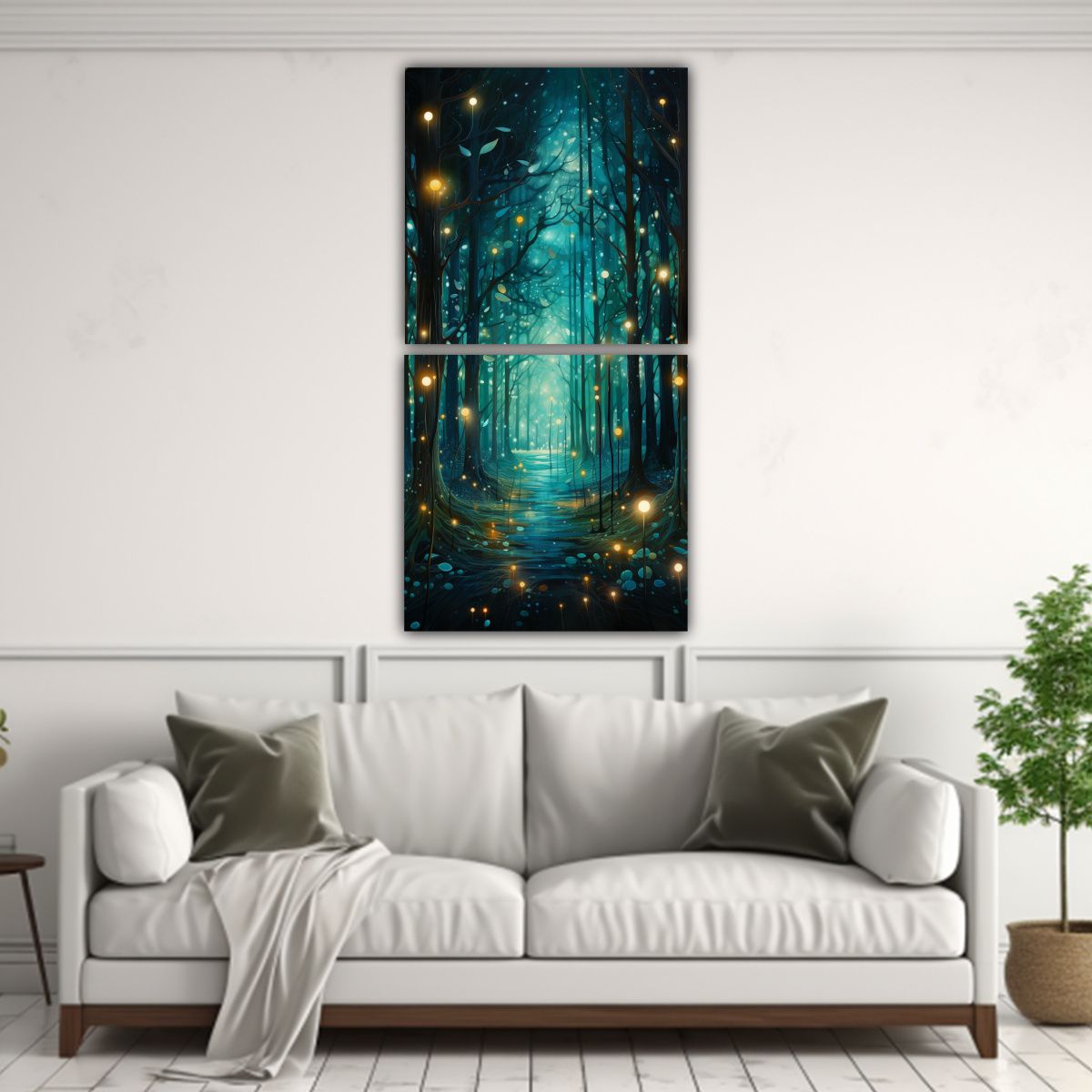 GENERICO - Pinturas Decorativas De Diptico Danza Abstracta 70x140 Cm