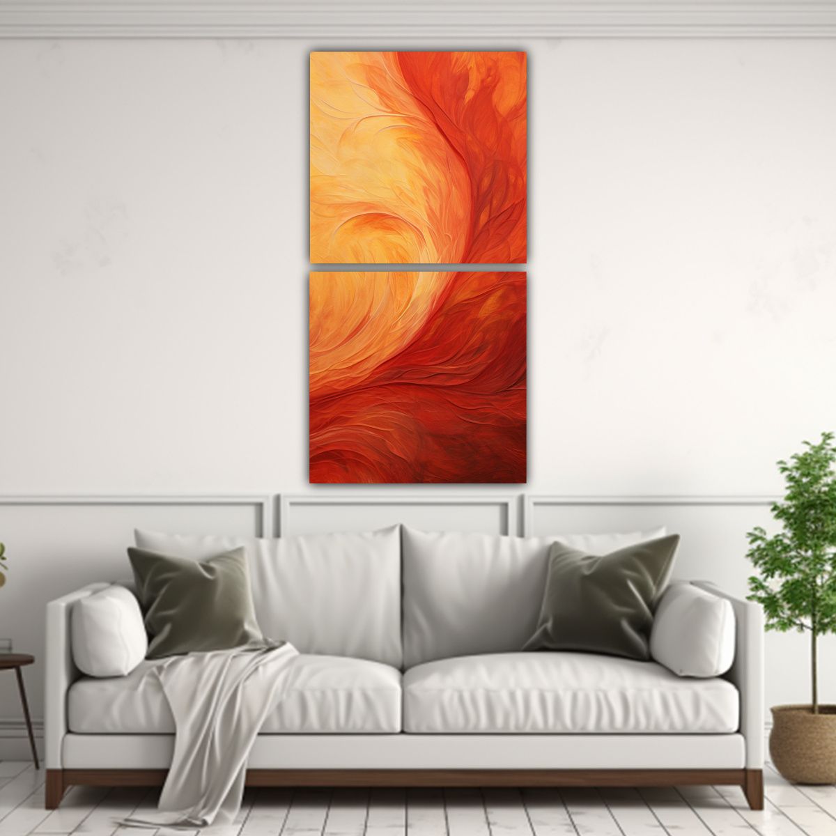 GENERICO - Pinturas Decorativas Con Movimientos Fantásticos 70x140 Cm
