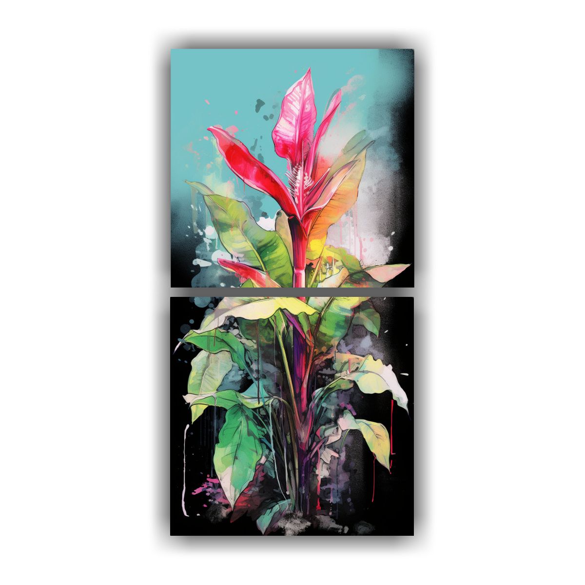 GENERICO - Pinturas Decorativas De Dos Lienzos Fotografía 80x160 Cm