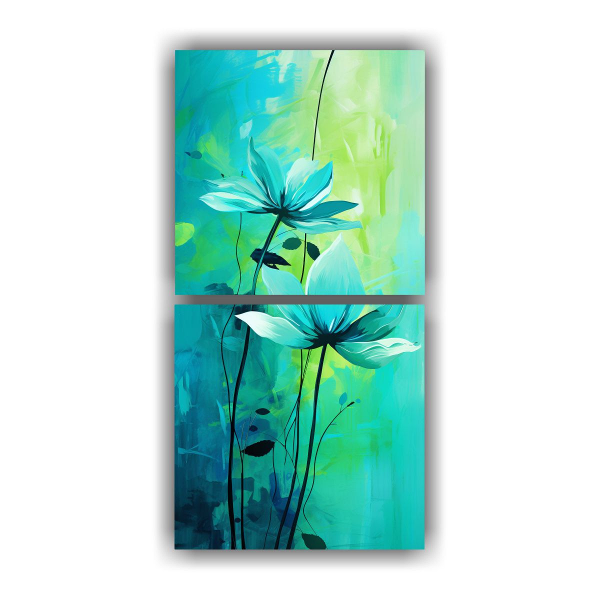 GENERICO - Dos Lienzos De Tela Creativa Habitación Ambiente 80x160 Cm