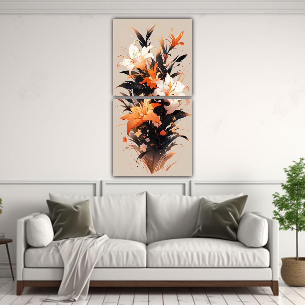 GENERICO - Pinturas Decorativas En Estilo Neonoir Tonos 80x160 Cm