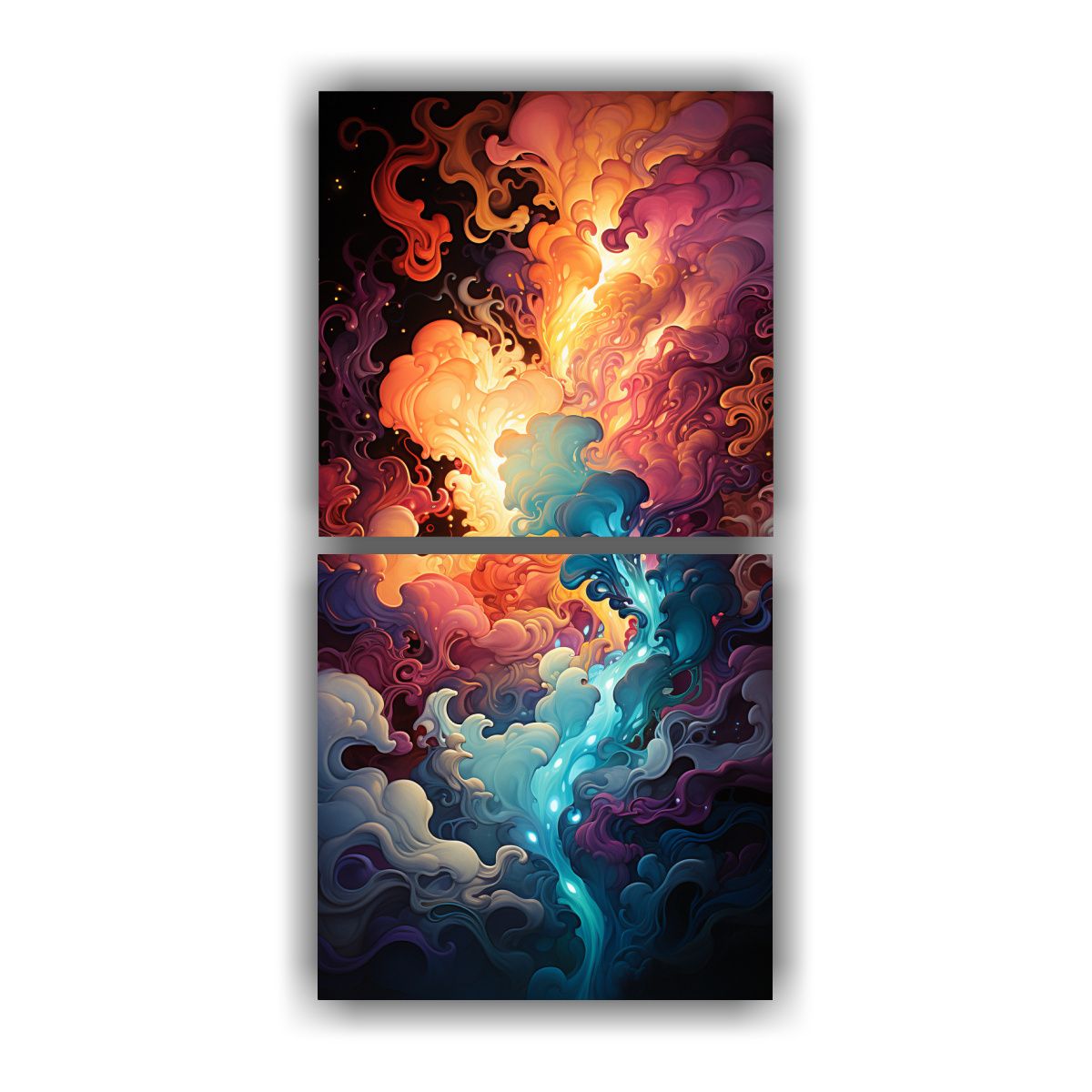 GENERICO - Pinturas Decorativas De 2 Bellas Artes Duradero 70x140 Cm