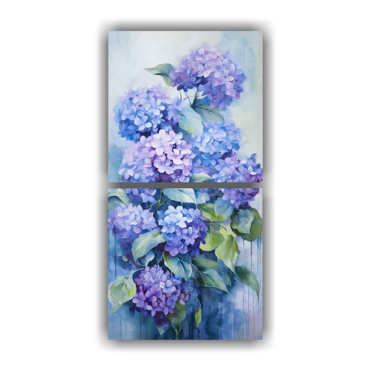 GENERICO - Lienzos De Tela Decorativos Flores De Hortensias 80x160 Cm