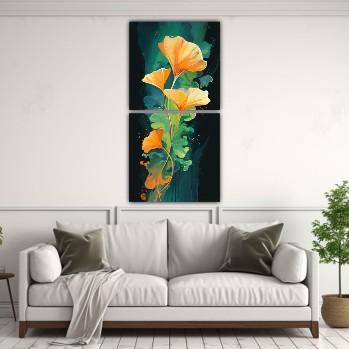 GENERICO - Pinturas Decorativas Creativas De Dos Lienzos Con 70x140 Cm
