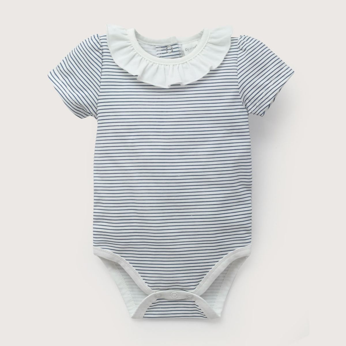 OPALINE - Body rayas blanco de bebé niña