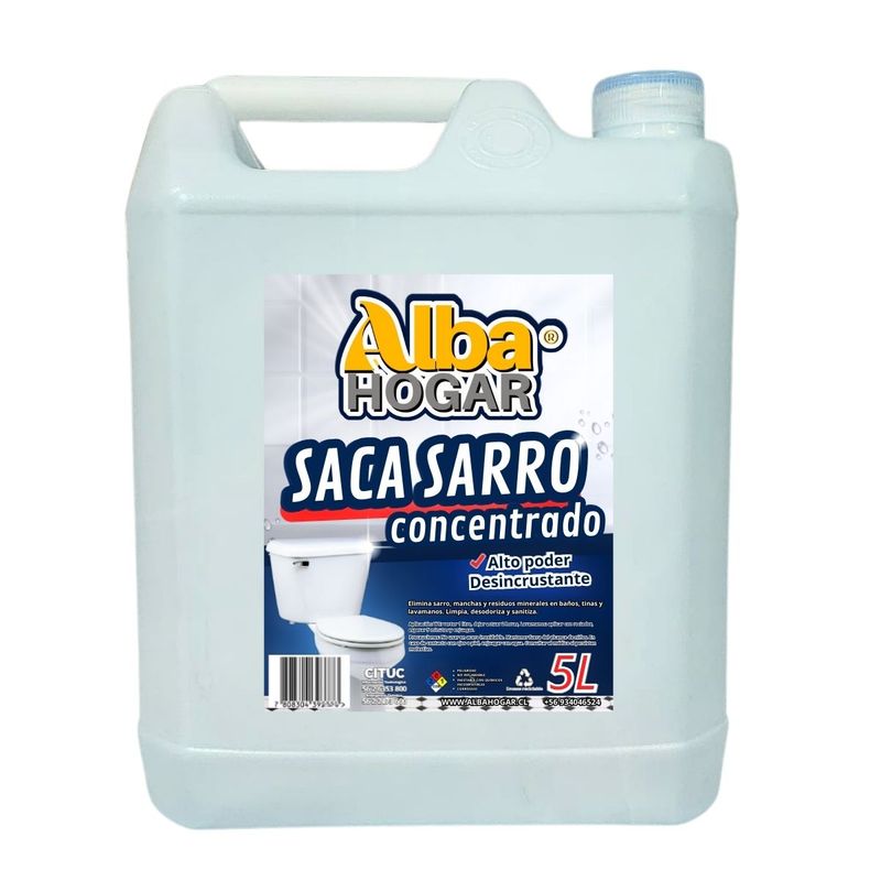 GENERICO - Desincrustante Saca Sarro Concentrado Alba Hogar Antisarro 5 Litros