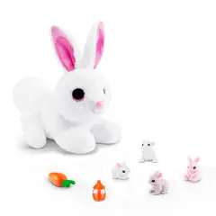 ZURU - Peluche Mama y Bebé Conejo Sorpresa Pets Alive para bebé