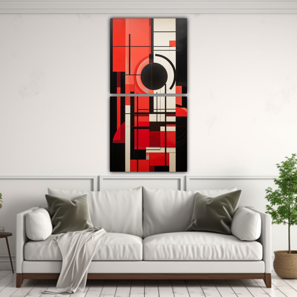 GENERICO - Dos Canvas Fotografia Pop Art Composición 70x140 Cm