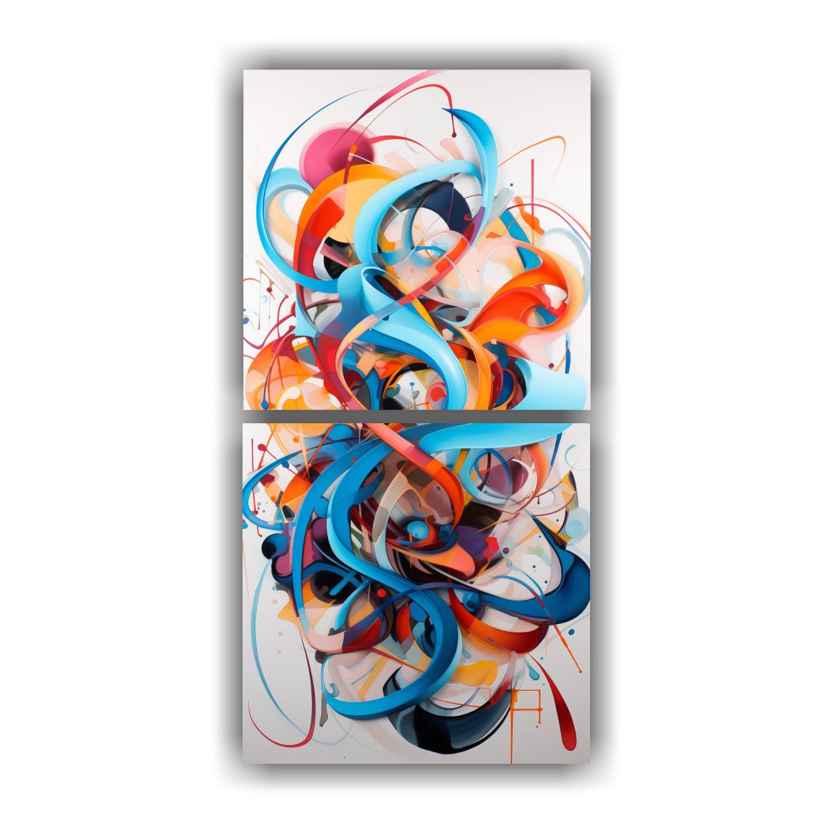 GENERICO - Pinturas Decorativas De Fusión Abstracta De 70x140 Cm