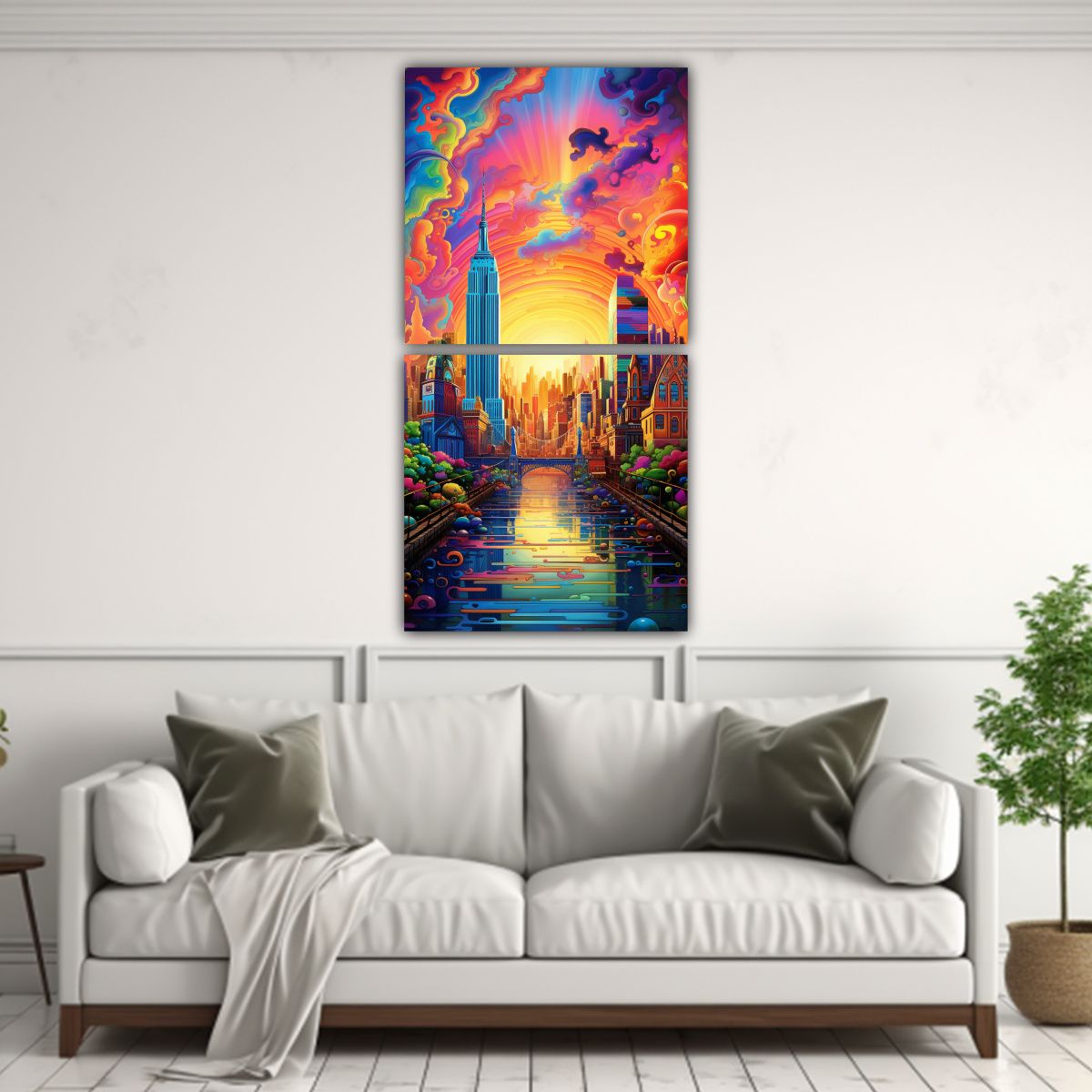 GENERICO - Pintura Decorativa Innovadora Que Celebra La Nua 80x160 Cm