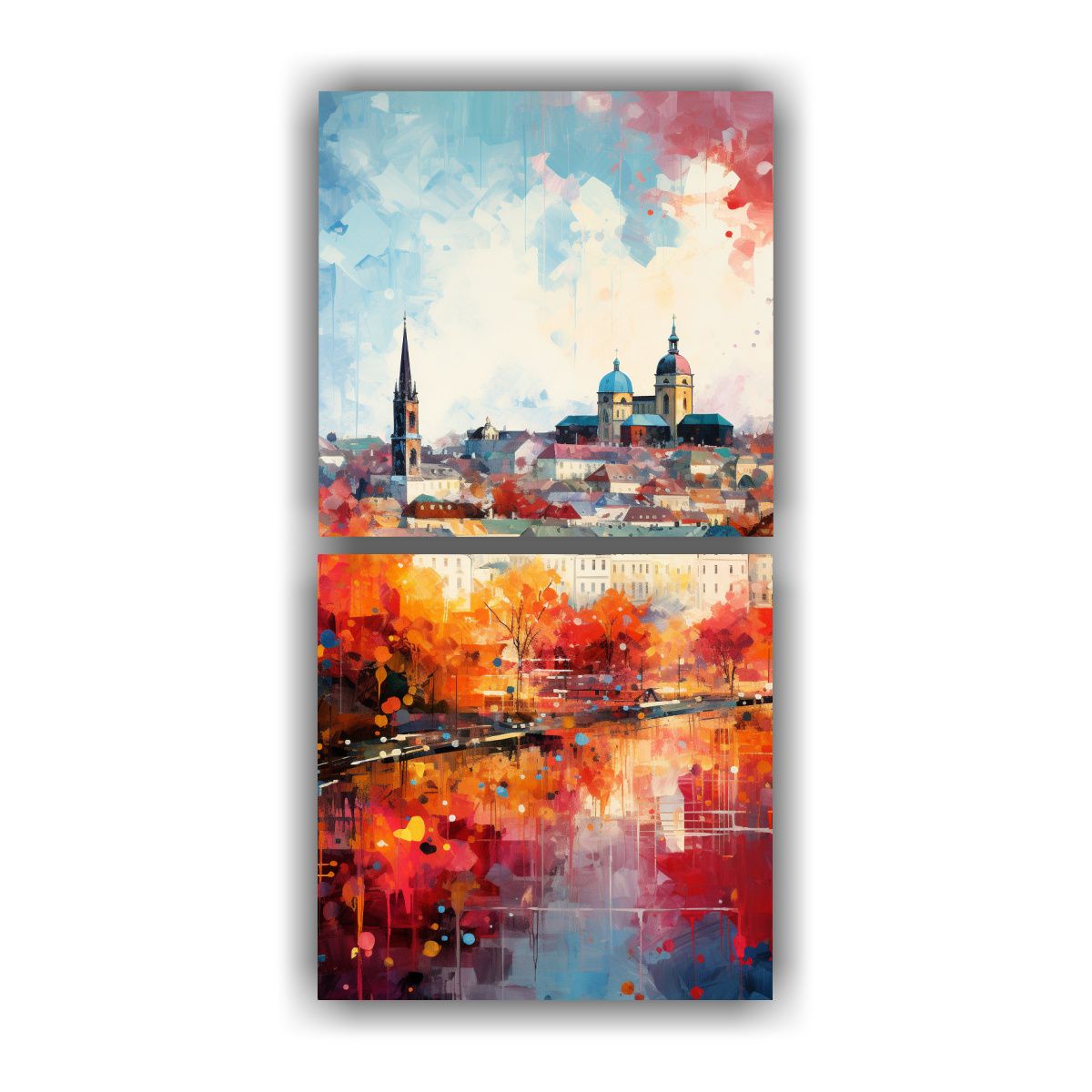 GENERICO - Cuadro Decorativo Abstracto Salzburg De Mozart 70x140 Cm