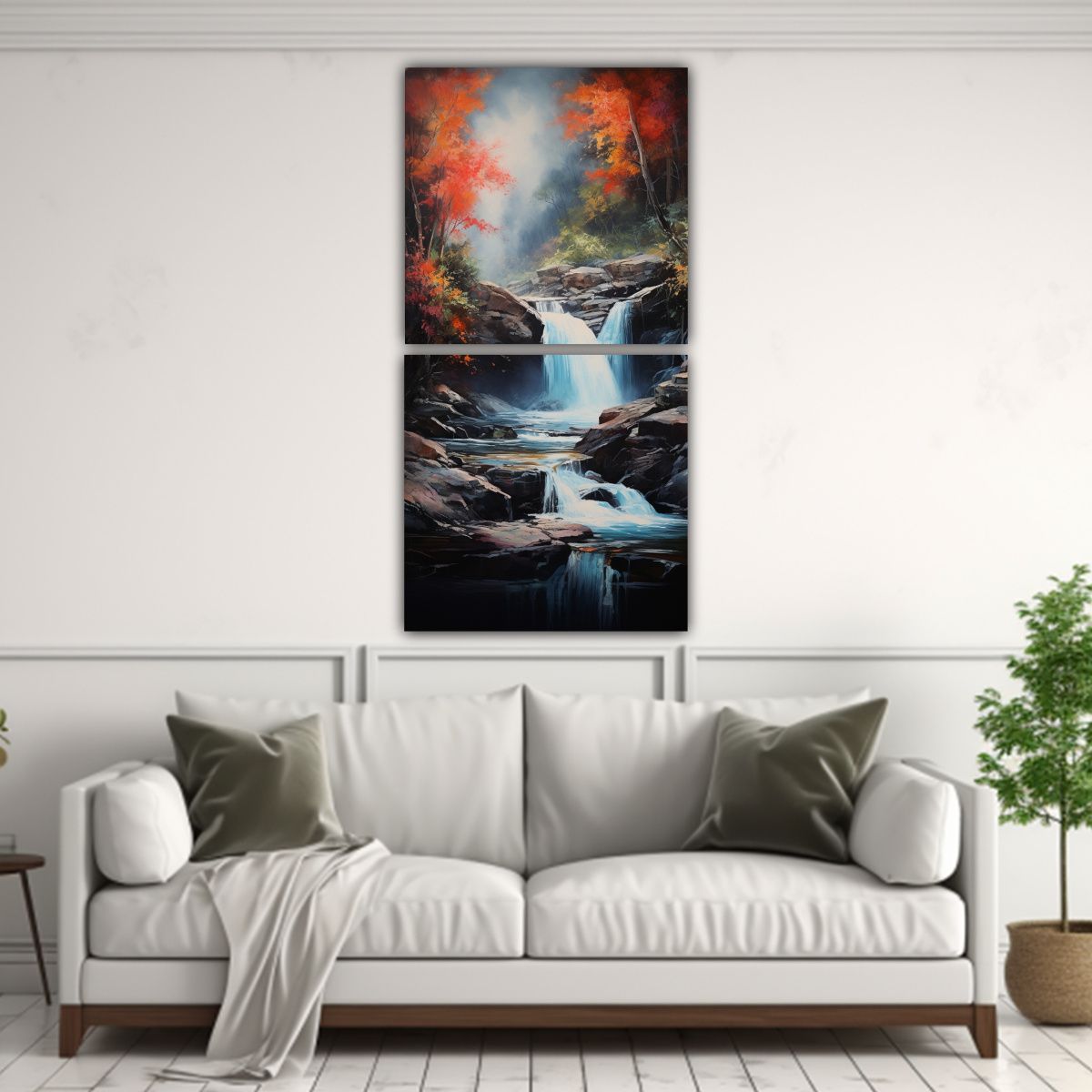 GENERICO - Pinturas Decorativas Emociones En Cascada 70x140 Cm