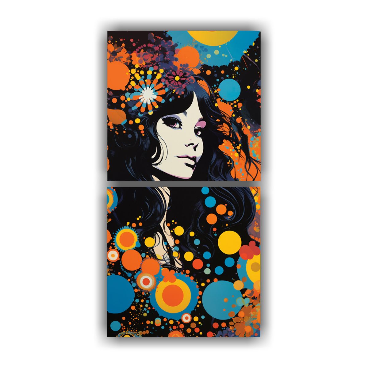 GENERICO - Cuadro Impreso Belleza Cercana Exótica 70x140 Cm