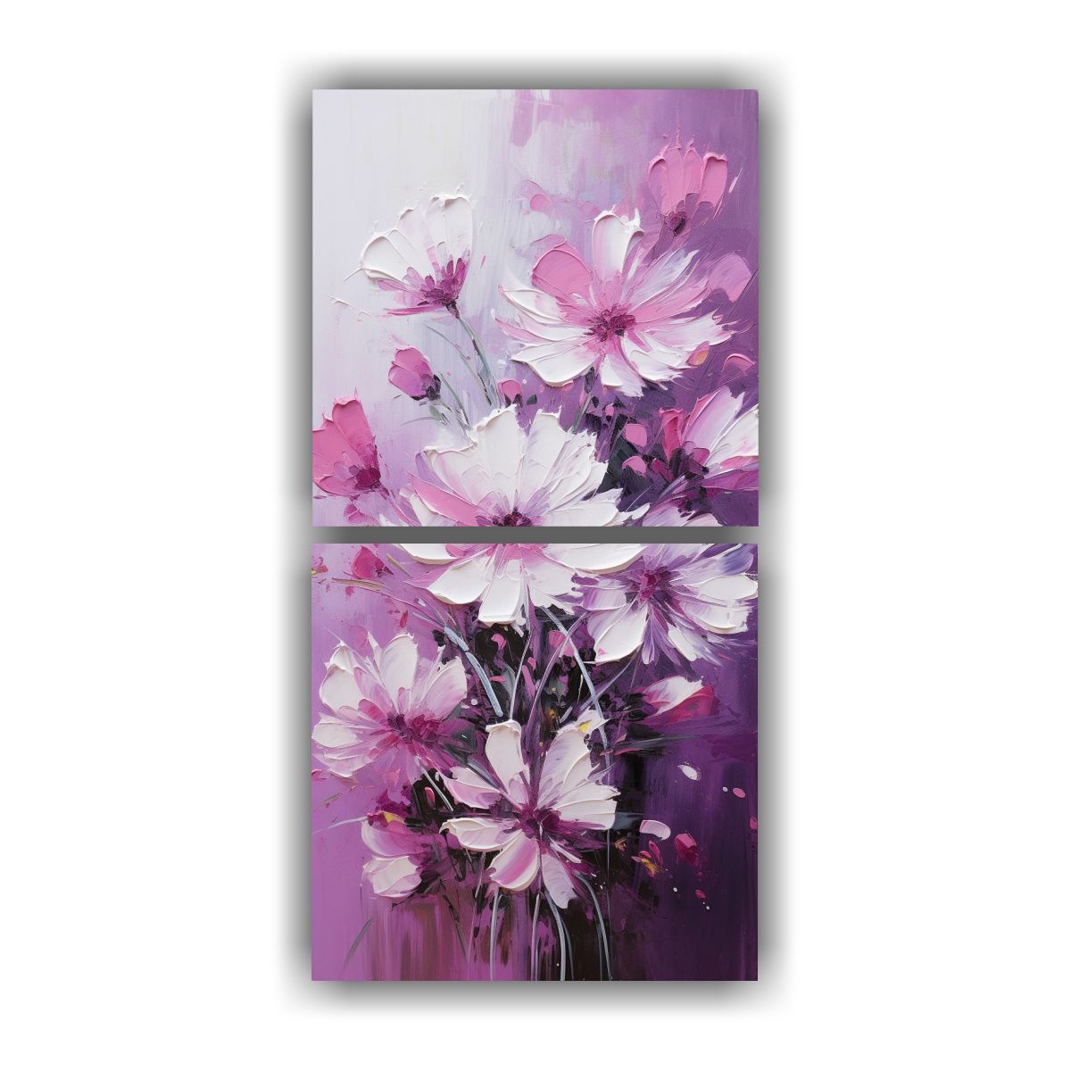 GENERICO - Pintura En Lienzo De Dos Composiciones 70x140 Cm